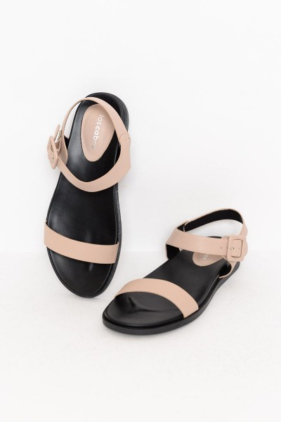 Rona Taupe Buckle Sandal