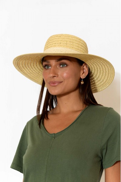 Adalita Natural Wide Brim Hat