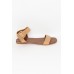 Than Tan Leather Buckle Sandal